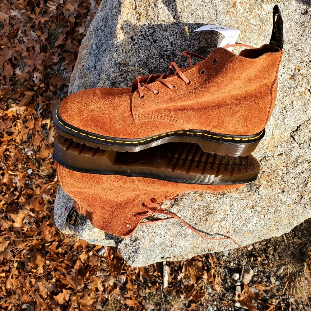 Dr. Martens Suede Leather Boots Made in England Size 11, USA Men's Size 12 - Picture 7 of 15